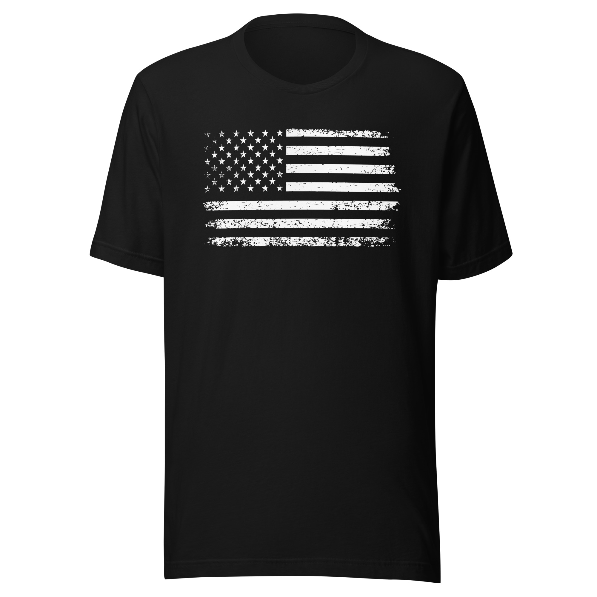Distressed American Flag Unisex Staple T-Shirt – Bella + Canvas 3001