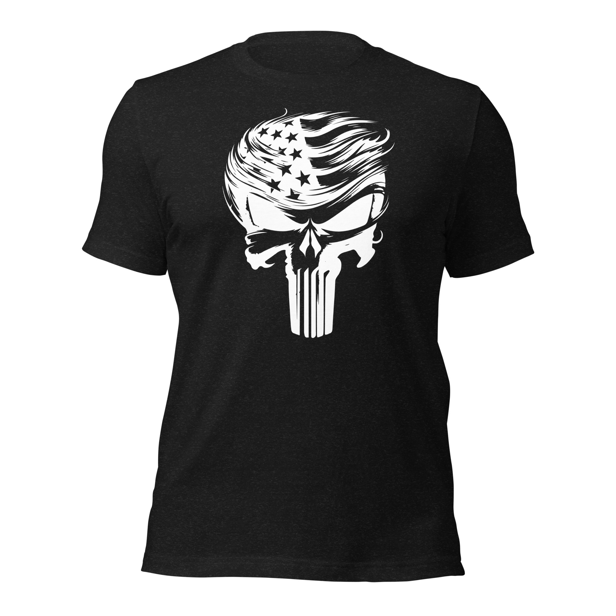 Trump Punisher Skull (White Graphic) Unisex Staple T-Shirt – Bella + Canvas 3001