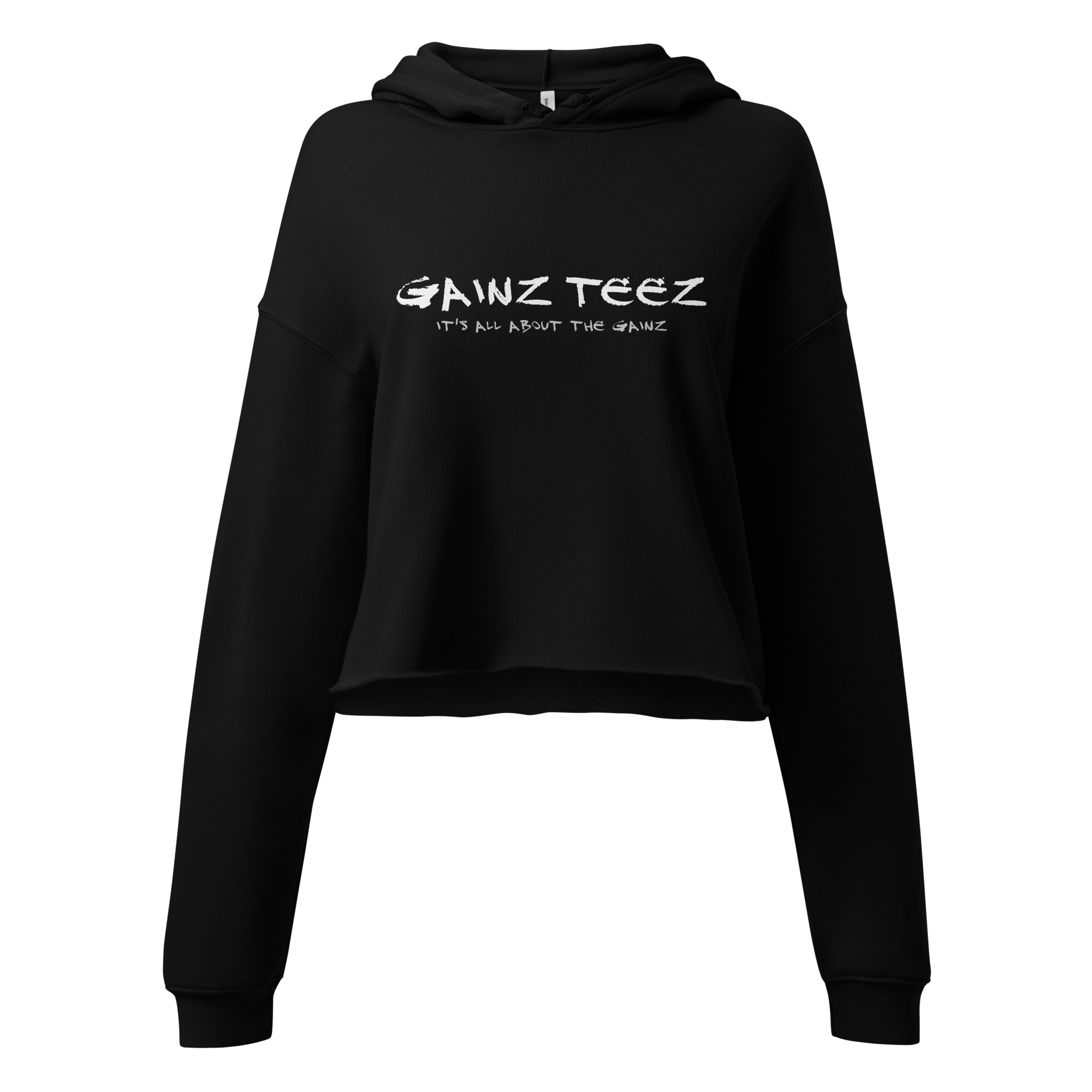 Gainz Teez Logo Woman's Crop Hoodie