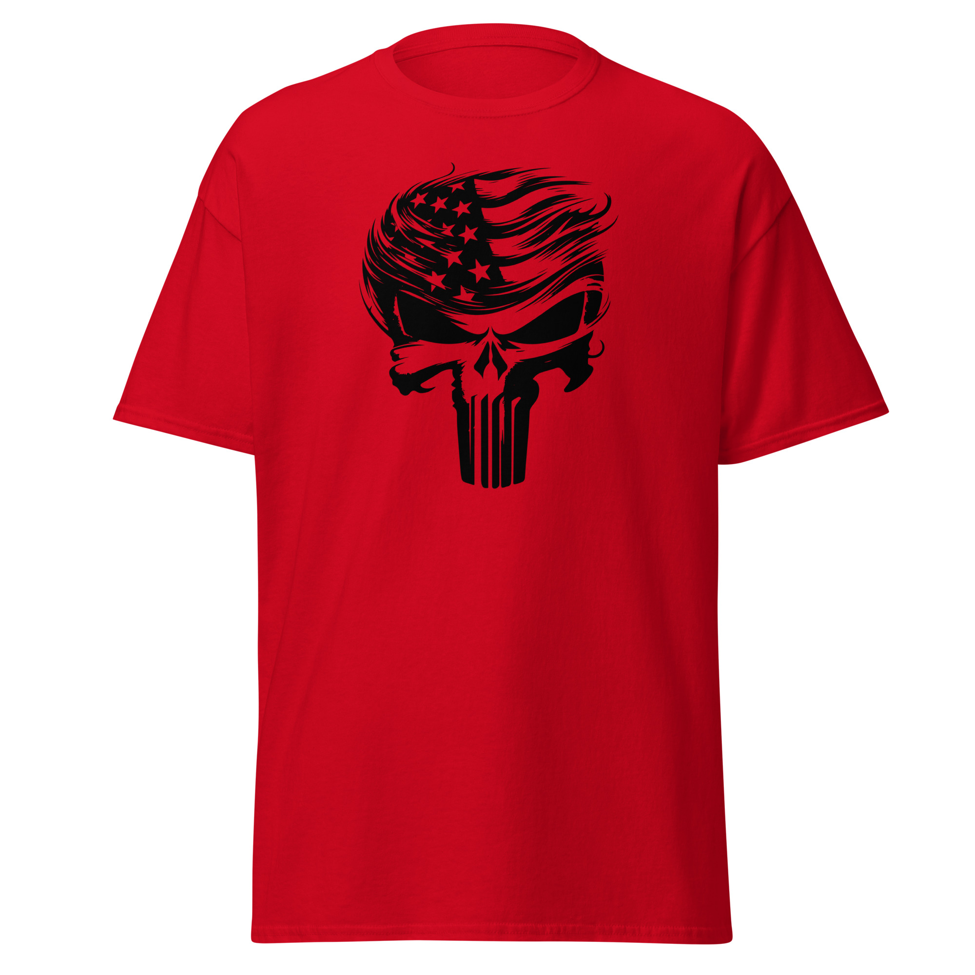 Trump Punisher Skull (Black Graphic) Unisex Classic Tee – Gildan 5000