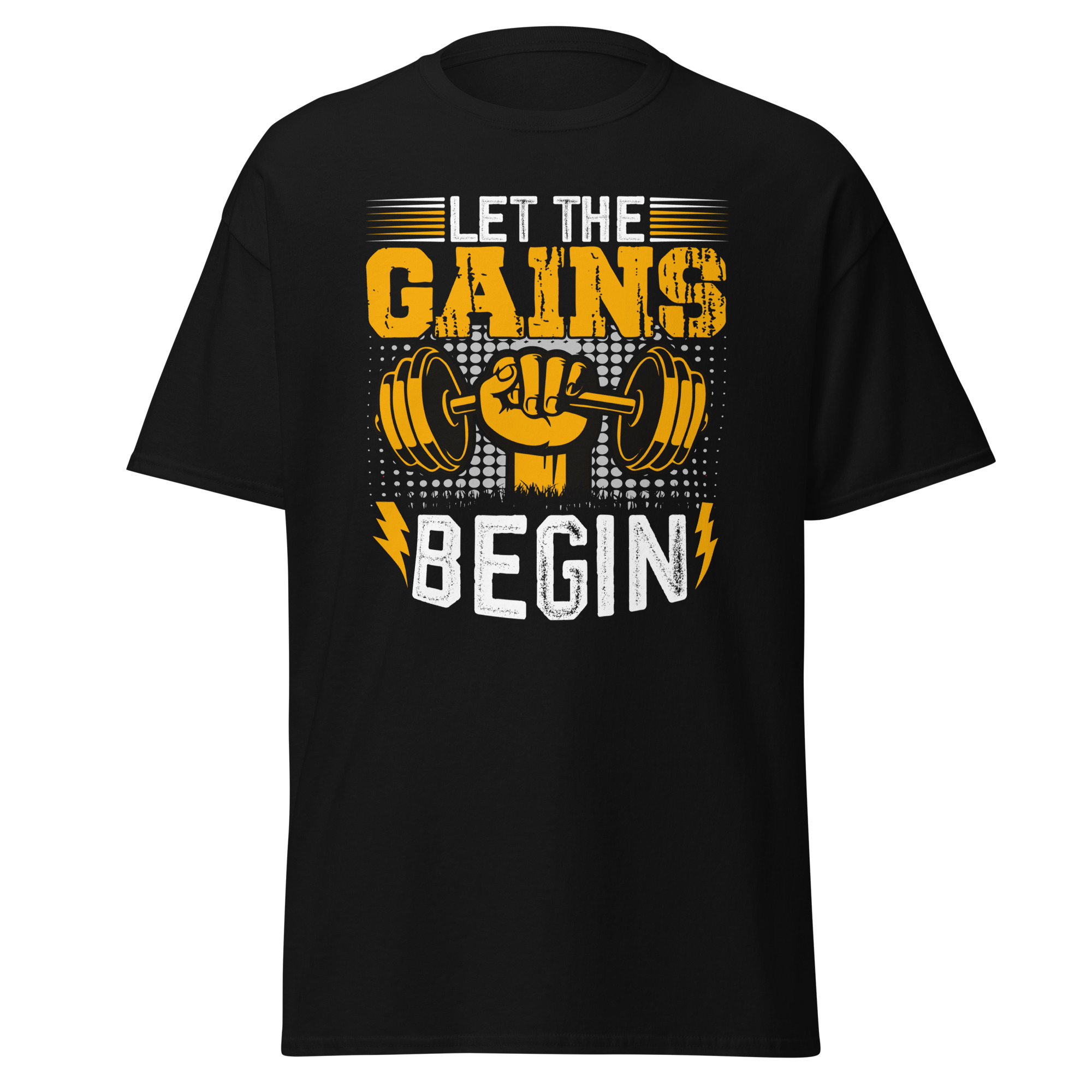 Let the Gains Begin Unisex Classic Tee - Gildan 5000