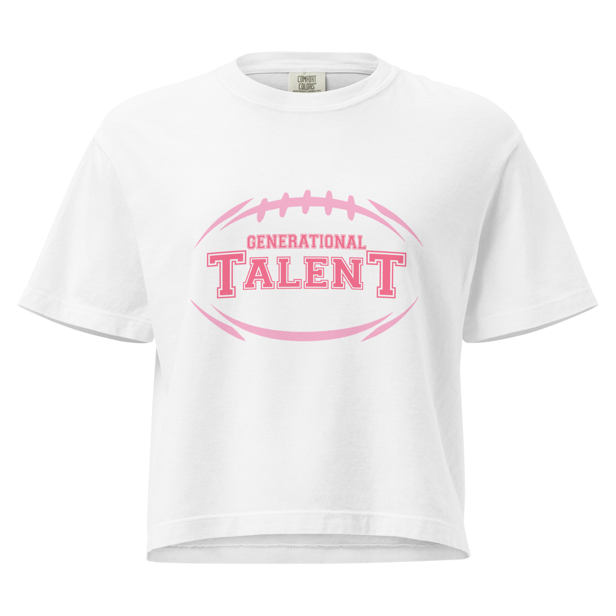 Generational Talent Football Women’s heavyweight Boxy Tee