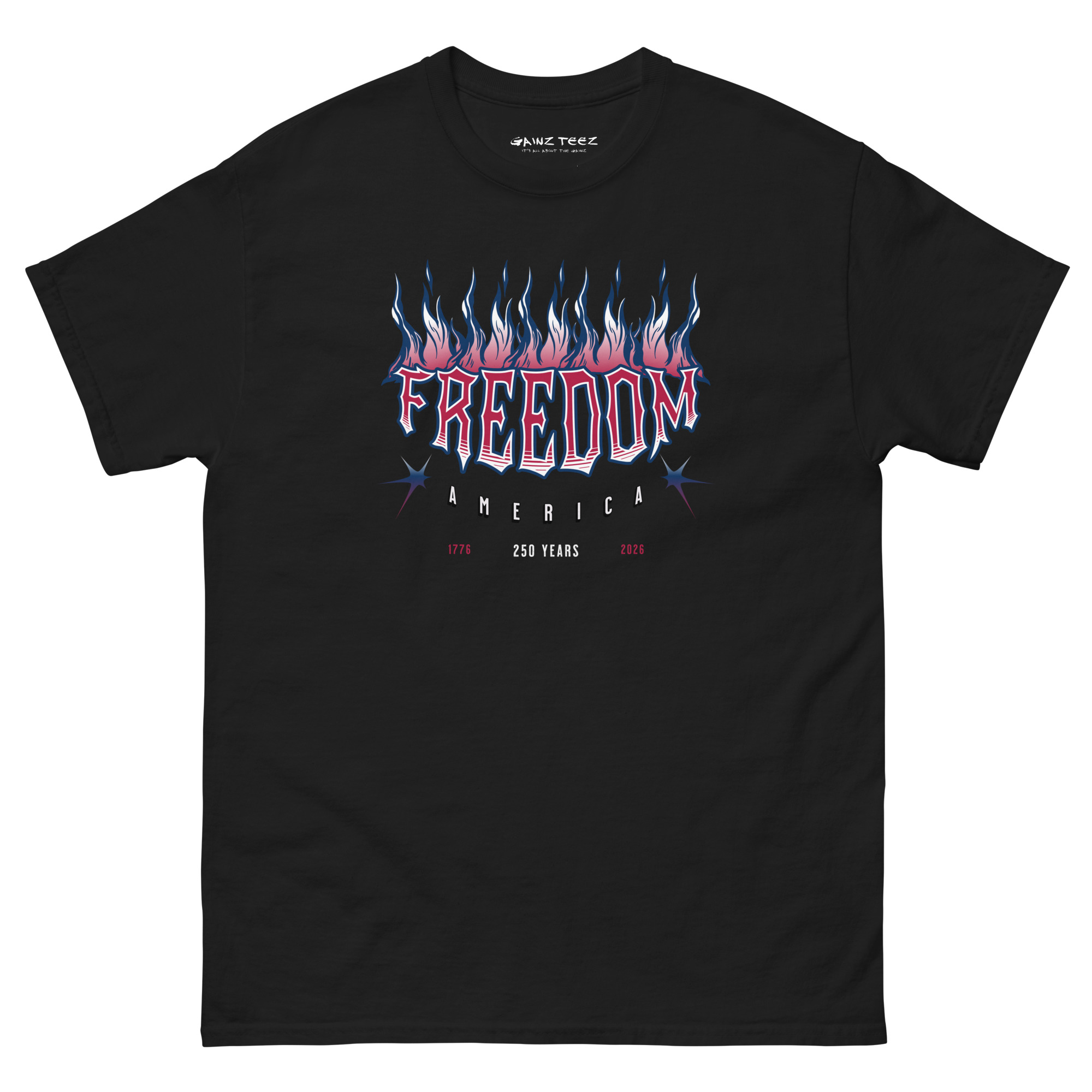 Freedom Flames Semiquincentennial 250 Years Unisex Classic Tee