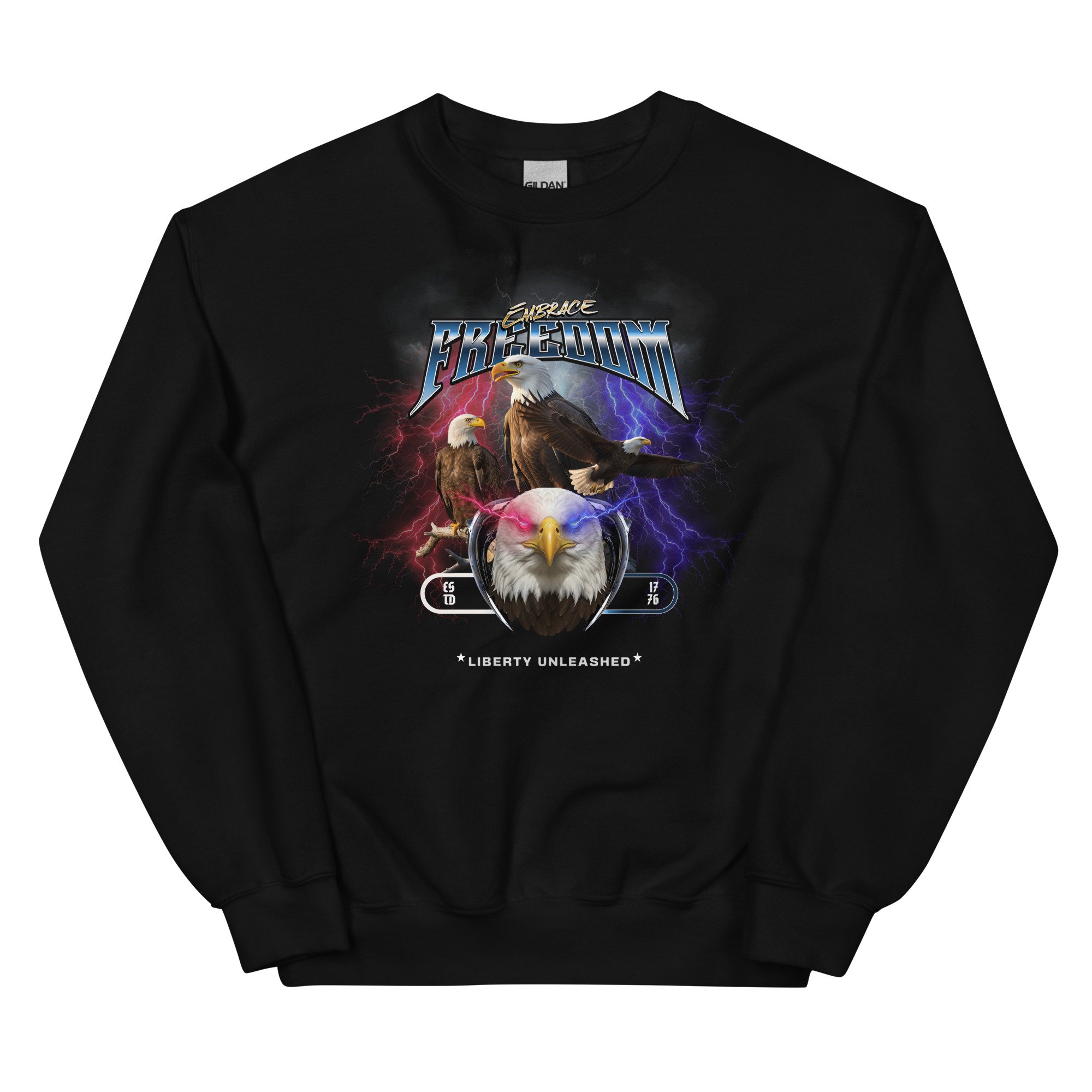 Embrace Freedom, Liberty Unleashed Unisex Crewneck Sweatshirt