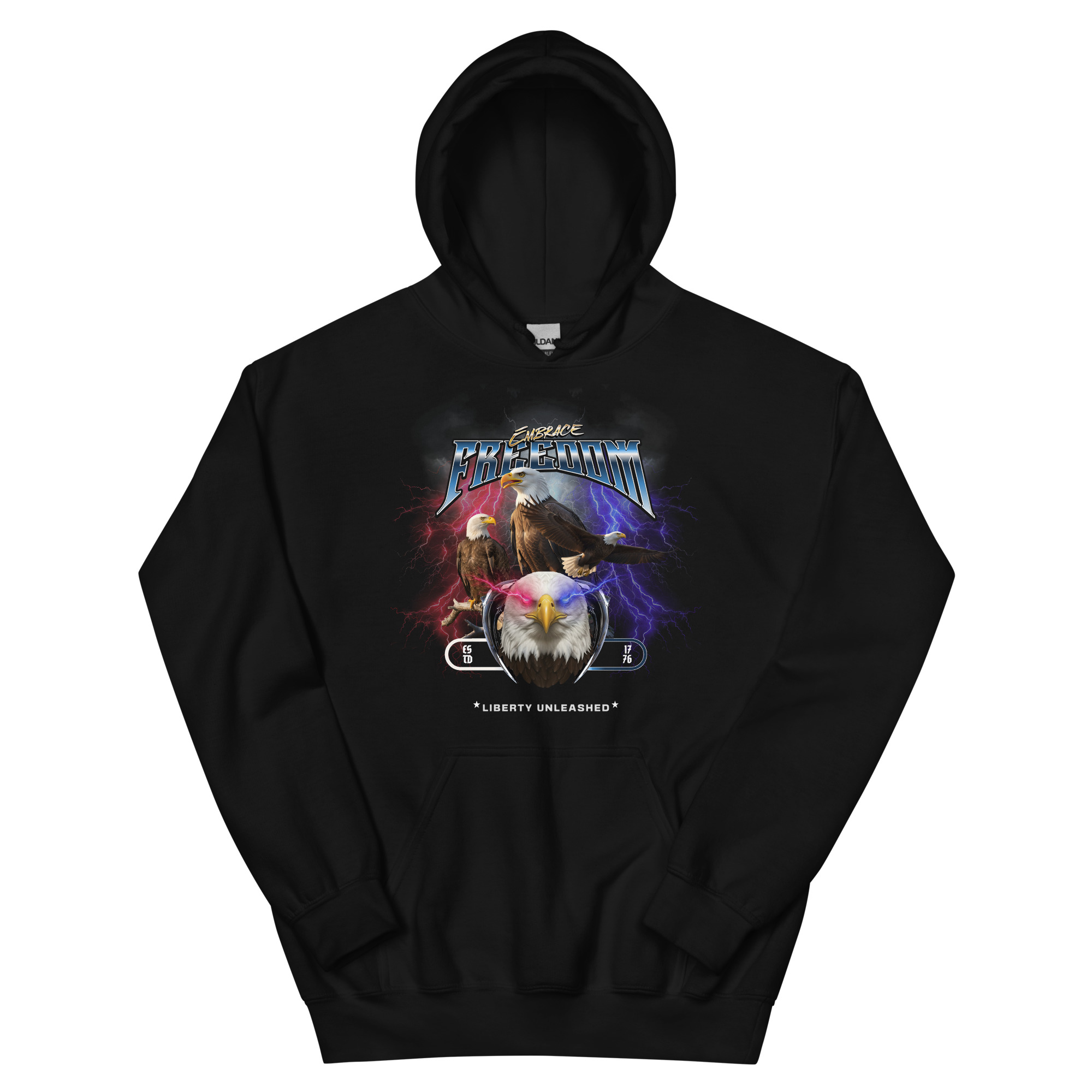 Embrace Freedom, Liberty Unleashed Unisex Pullover Hoodie