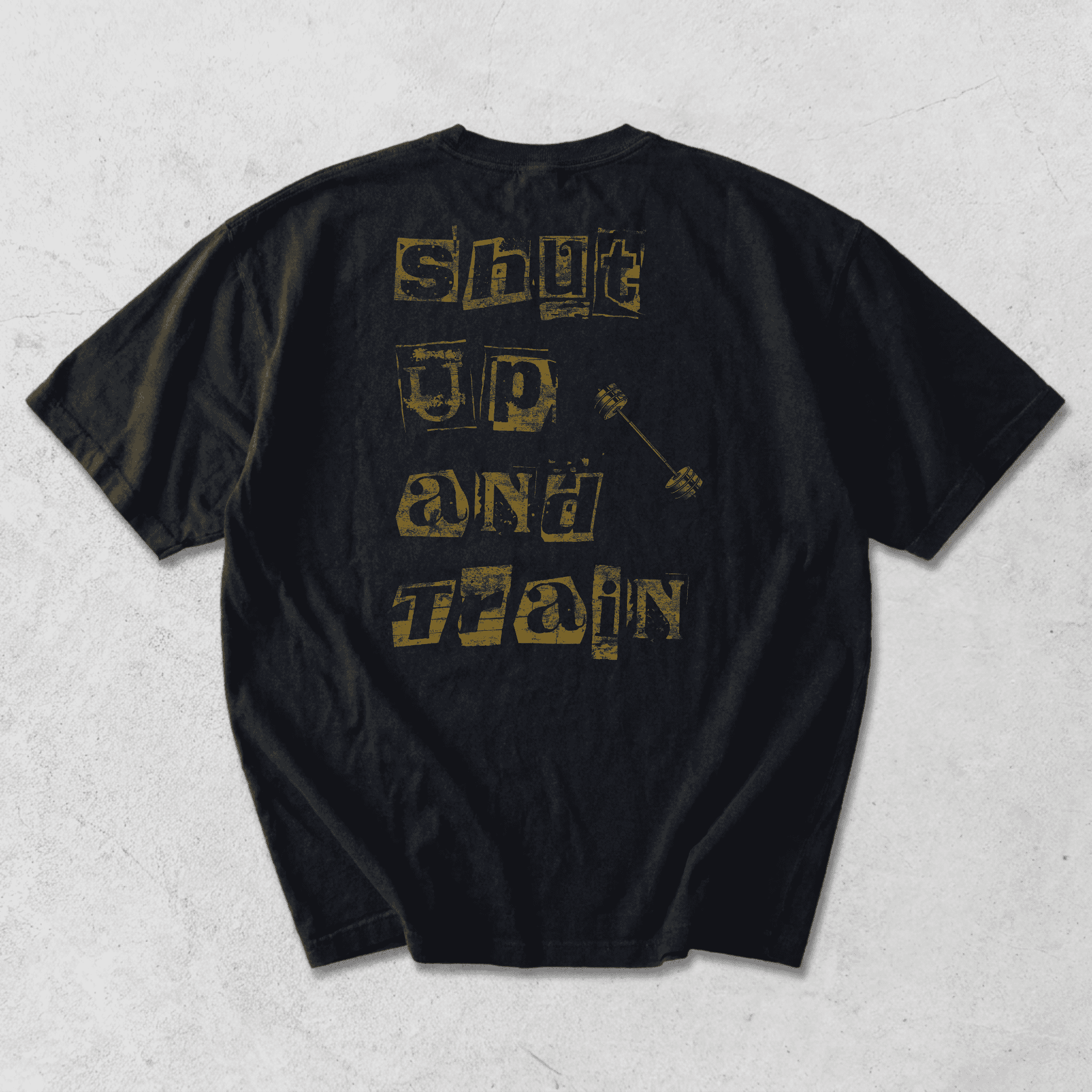 "Shut Up And Train" Heavyweight Gym Shirt | Comfort Colors 1717 Streetwear Tee